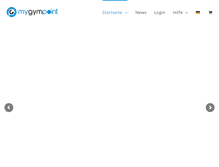 Tablet Screenshot of mygympoint.com